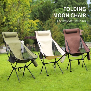  Открытый портативный стул для кемпинга Oxford Cloth Folding Удлинить сиденье для кемпинга для рыбалки Барбекю Фестиваль Пикник Пляж Ультралегкий стул  10