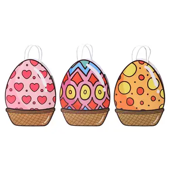 Пасхальный подарочный пакет с ручкой Goody Bag Подарочная сумка для упаковки подарков Happy Easter Egg Охота Сумка для свадьбы Взрослые Вечеринка Фестиваль Девочки Мальчики  5