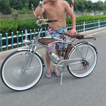 Пляжный велосипед с переменной скоростью, 26 дюймов, 140 спиц, двойной амортизатор, пружинная передняя вилка, велосипед  5