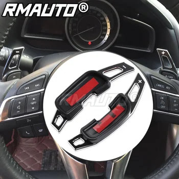  Подрулевые лепестки автомобиля Удлинитель переключения передач Наклейка на переключение передач Украшение для Mazda 3 MK3 Axela Mazda 6 Atenza CX-5 CX5 2014 2015  5
