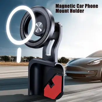 Подходит для Tesla Model3 / y Автомобильный держатель для телефона с плавающим экраном Автомобильная навигация с магнитным всасыванием Автомобильный держатель телефона I7A4  5