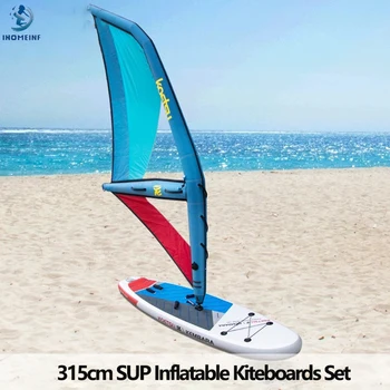 Портативный стоячий набор для виндсерфинга Водный SUP-доска Надувные кайтборды с двойными хвостовыми плавниками Надувная доска для серфинга SUP Board  10