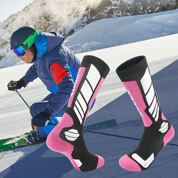 Походные носки на открытом воздухе Высокоэластичные многоцелевые походные носки для катания на коньках и катания на лыжах  5