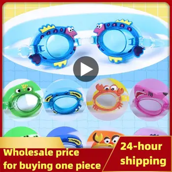 Профессиональные очки для плавания Girl Cartoon Swim Очки с берушами Водонепроницаемые антитуманные очки для плавания для детей Детские подарки  10