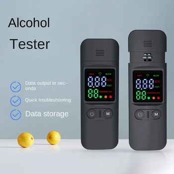 Профессиональный алкотестер Алкотестер Детектор Алкотестер Автоматический тест на содержание алкоголя в выдыхаемом воздухе со светодиодным цифровым дисплеем  10