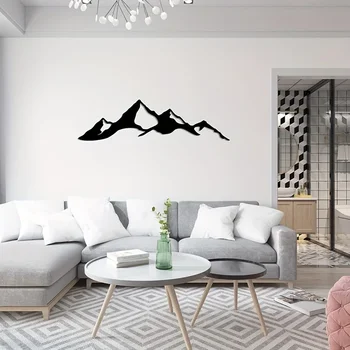  Прочный и нержавеющий внутренний и наружный алюминиевый композитный настенный декор, Denali Mountain Metal Wall Art для кухни и ванной комнаты  5