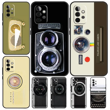 Ретро фотокамера Funda для Samsung Galaxy A14 A24 A34 A54 A51 A71 A13 A23 A33 A53 A12 A22 A32 A42 A52 Чехол  10
