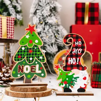 Рождественская елка Украшение гнома Праздник Украшение гнома Праздничные деревянные украшения для гномов для рождественской елки Украшения для праздника  5