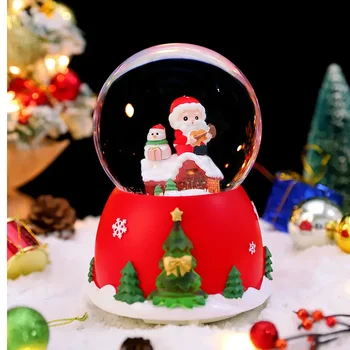  Рождественский хрустальный шар Производители Spot Creative Octave Box Decoration Send Students Children Resin Crafts  4