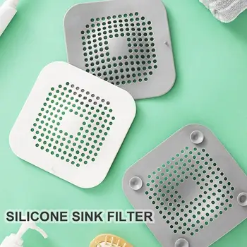  Силиконовый фильтр для раковины Хорошая гибкость и долговечность Подходит для многих случаев Аксессуары для ванной комнаты Сливная крышка Стопор для волос  10