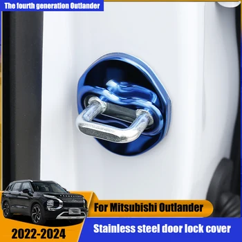 Специальная защитная крышка пряжки дверного замка декоративная наклейка для модификации крышки дверного замка для Mitsubishi Outlander 2023  5