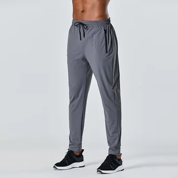 Спорт и отдых на открытом воздухе шёлковые эластичные брюки дышащие свободные брюки для бега мешковатые брюки мужская одежда  3