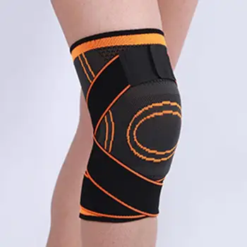 Спортивные наколенники Поддержка колена Дышащие коленные бандажи с крепежной лентой для ударопрочности Компрессионная поддержка 2 для пота  10