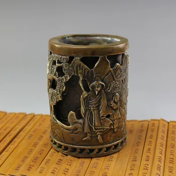 Старинные латунные украшения, ручка, медная бронзовая фигурка, выдолбленная в подарок от имени утилиты фестиваля Циси  5