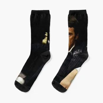 Тони Монтана Лицо со шрамом Кока-кола Нос Настроение Аль Пачино Носки Спортивные носки для мужчин 360 ° Цифровая печать на заказ Подарок Уличная одежда Забавный носок  10