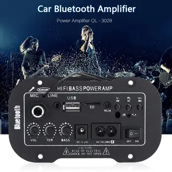 Универсальный автомобильный усилитель звука AMP MP3 MIC SD USB DVD Стерео HiFi Бас Мощность Пульт дистанционного управления Авто Аудио Аксессуары  10