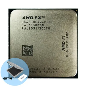 Четырехъядерный процессор AMD FX-4200 FX 4200 с тактовой частотой 3,3 ГГц FD4200FRW4KGU разъемом AM3+  10
