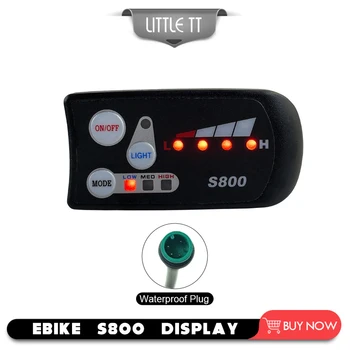 Электрический велосипед 36V48V S800 Светодиодная панель управления Дисплей для Ebike Водонепроницаемая вилка Pasion Электровелосипед Мотор для контроллера JN  5