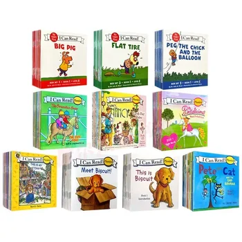 Я умею читать Фонетика 12 книг / набор Английская история Картинка Карманная книга для детей Монтессори Книга  5