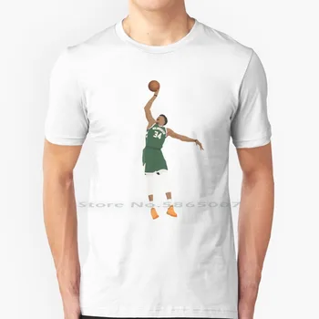 Яннис Адетокумбо Футболка 100% хлопок Яннис Адетокумбо Греческий фрик Баскетбол MVP Большой размер 6xl Футболка Подарок Мода  5