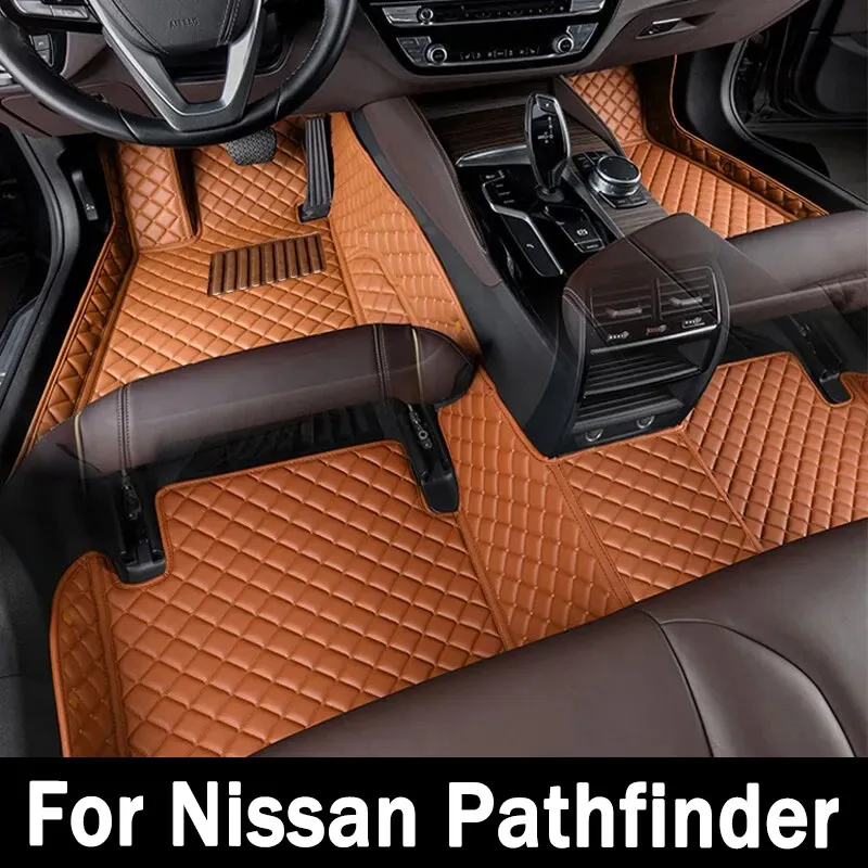 Автомобильные коврики для Nissan Pathfinder R52 7seat 2014 ~ 2020 Авто Антигрязная Накладка Кожаный Коврик Коврики Коврик Накладка Детали интерьера Автомобильные аксессуары
