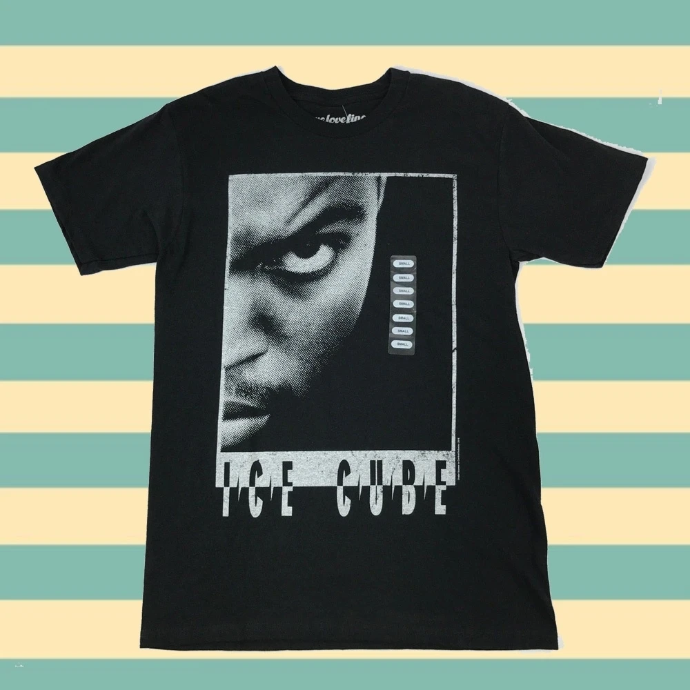 Мужчины Футболка Ice Cube Классический рэпер Черный Графика Nwa Nwt Смешная футболка Новинка Футболка Женщины