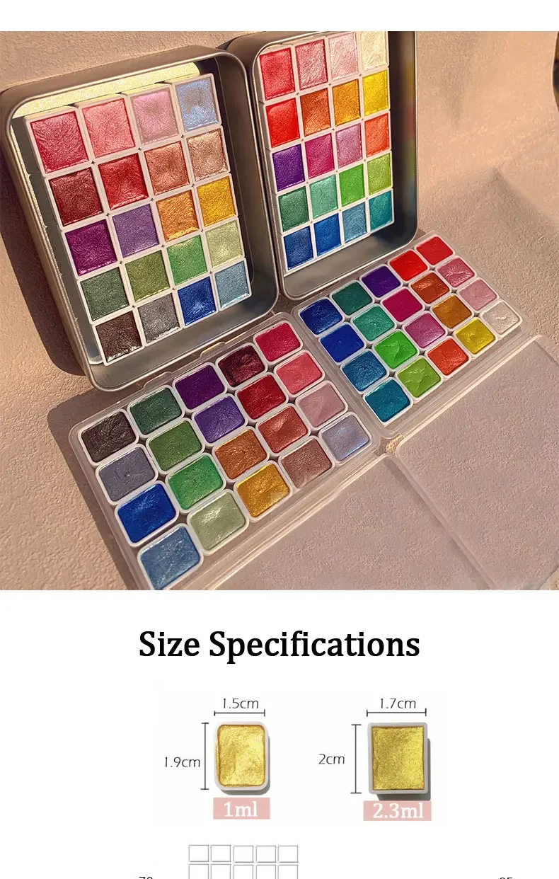 Твердые акварельные краски Набор акварельных красок для художественной росписи Дизайн ногтей 078